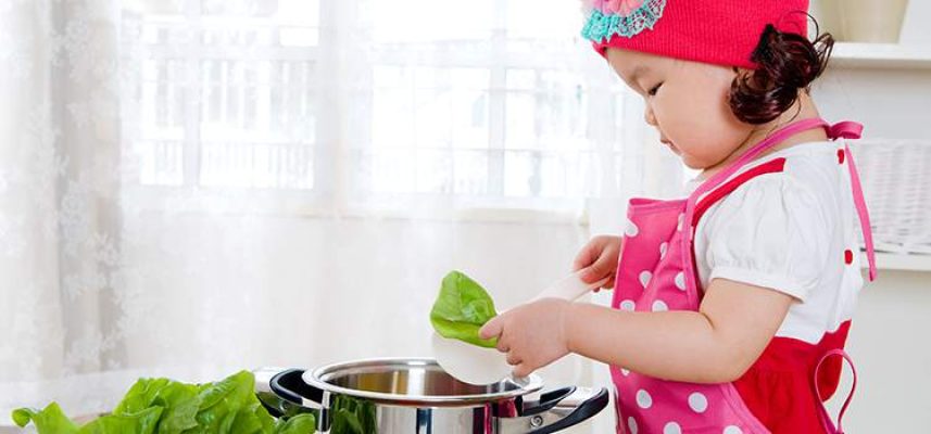 kids love to be in the kitchen